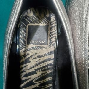 Dolce Vita Silver Loafers